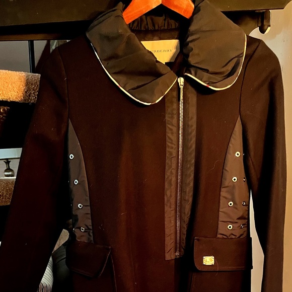 Girls Burberry Wool Coat (size 10)
